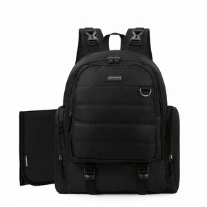 test-0306-Copy of Large Travel Diaper Backpack- Unisex Bag with Changing Pad - MOMMORE