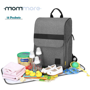 Back-open Baby Diaper Backpack - MOMMORE