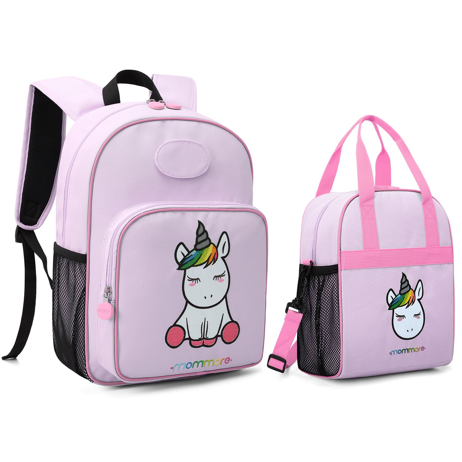 2 in 1 Little Unicorn Kids Backpack with Insulated Lunch Bag