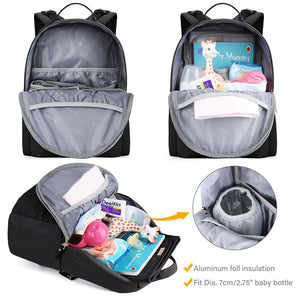 Diaper Bag Backpack with Small Toddler Backpack, 2 Piece Set - MOMMORE