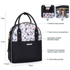 Stylish Changing Bag, Large Diaper Backpack - MOMMORE